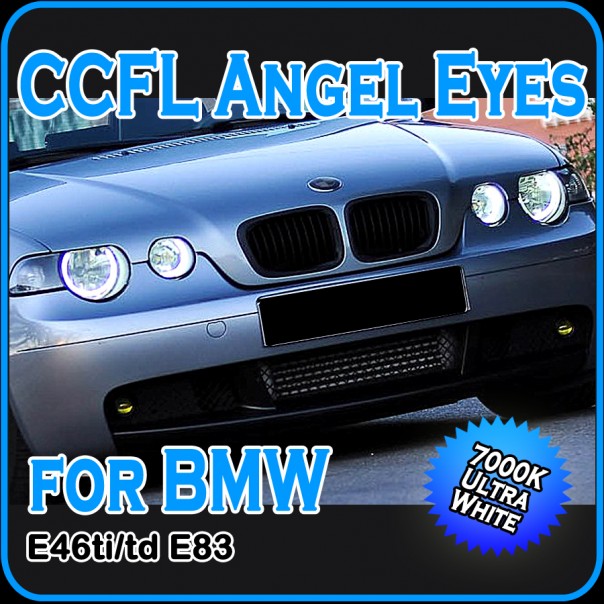CCFL Angel Eyes Halo Rings 4pcs KIT 6000K to fit BMW E46 Compact