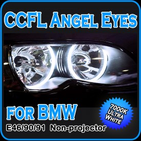 do you think angel eyes would look nice on a none xenon headlight? (that's  my headlight) : r/e46